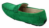 Herr Slip On Mocka Läder Mockasin Loafers Smart Casual Brun Beige