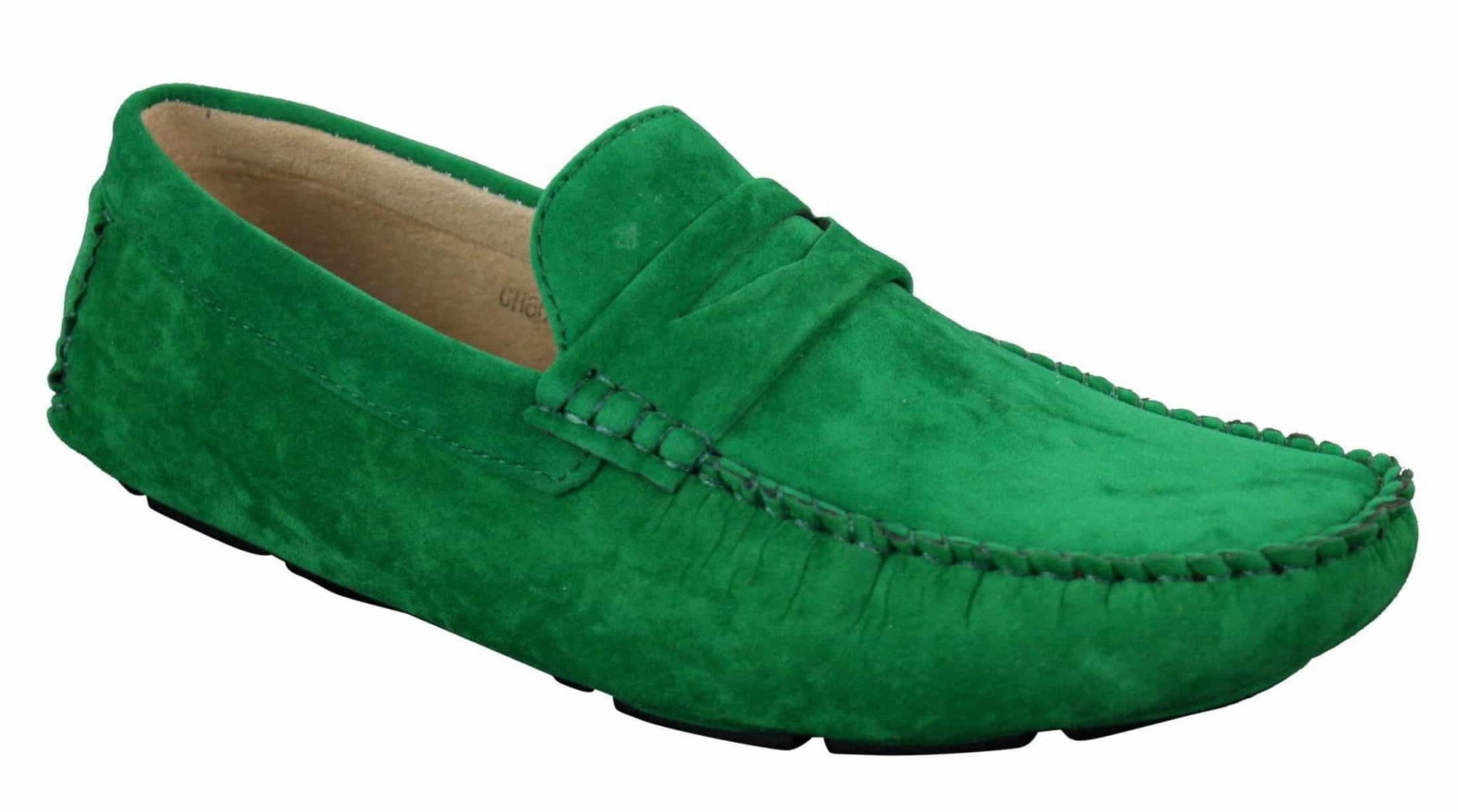 Herr Slip On Mocka Läder Mockasin Loafers Smart Casual Brun Beige
