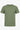Grön ribbad klassisk t-shirt för män