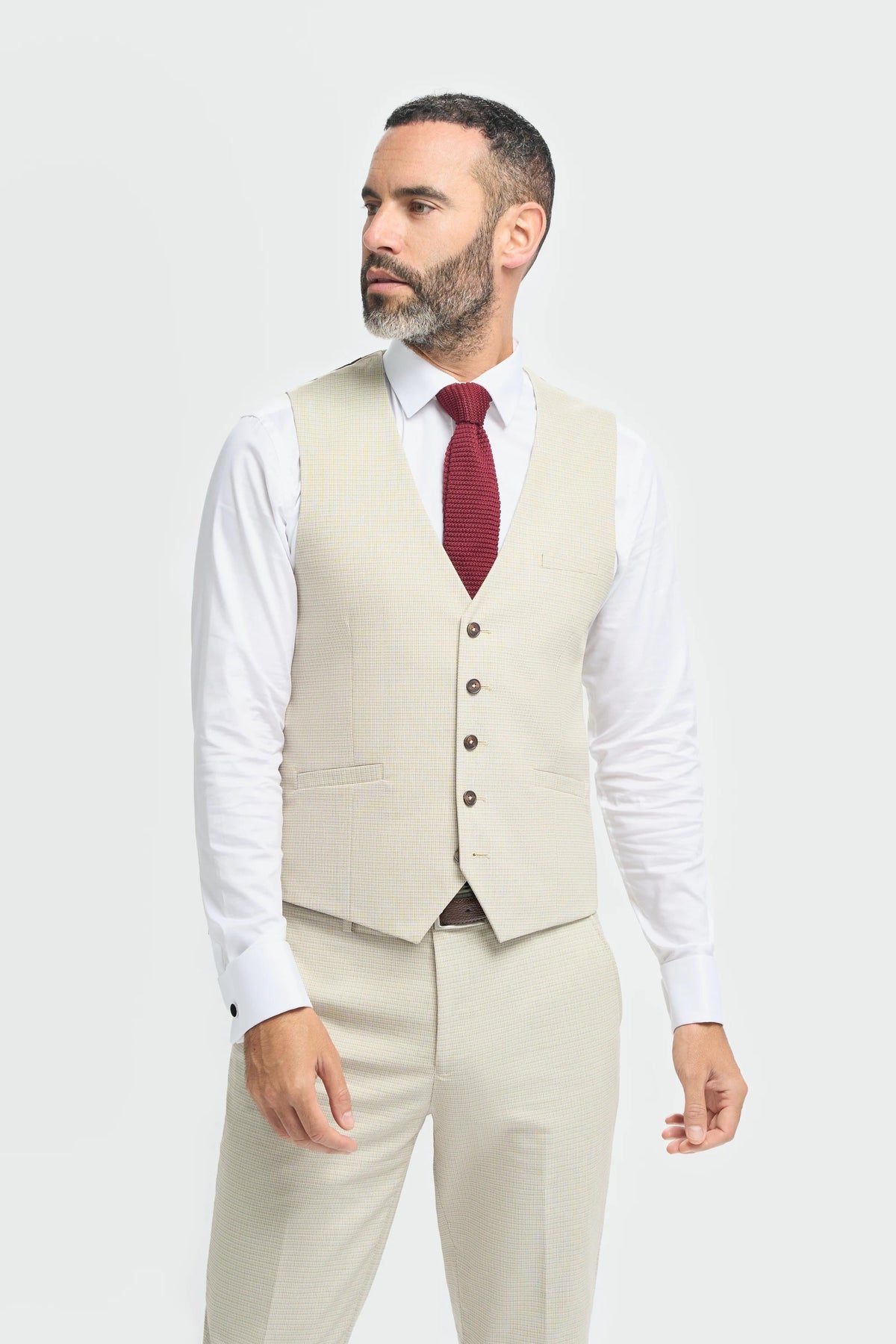 Hampton - Beige väst för män