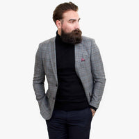 Happy Gentleman ELEGANTE ullkostym i tre delar med kontrasterande brun väst