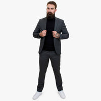 Happy Gentleman GRINGO Grå 3-delad kostym i ull