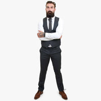 Happy Gentleman GRINGO Grå 3-delad kostym i ull