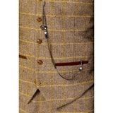 Harris - Herrväst i brun tweed