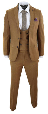 Harry Brown - Herr Brun Ull 3-Delad Kostym