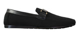 Fiorello HD0112-03 - Herr Ikoniska Svarta Marinblå Italiensk Design Slip On Smarta Casual Loafers Mocassins Körskor