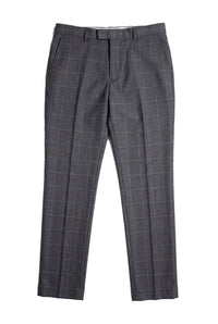 Hobbs - Herrbyxor med grå rutor, vintagestil, retro, elegant bröllop