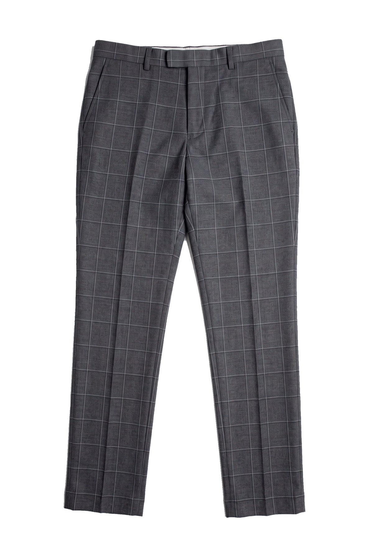 Hobbs - Herrbyxor med grå rutor, vintagestil, retro, elegant bröllop