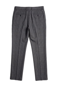 Hobbs - Herrbyxor med grå rutor, vintagestil, retro, elegant bröllop