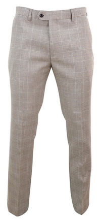 Holland - Herrbyxor i beige rutmönster