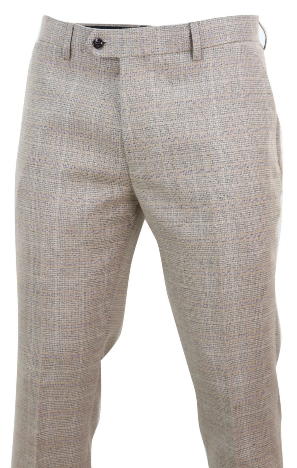 Holland - Herrbyxor i beige rutmönster