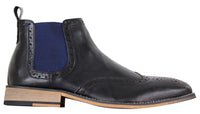 Svarta eller bruna slip-on Chealse-stövlar för män - Cavani Hound
