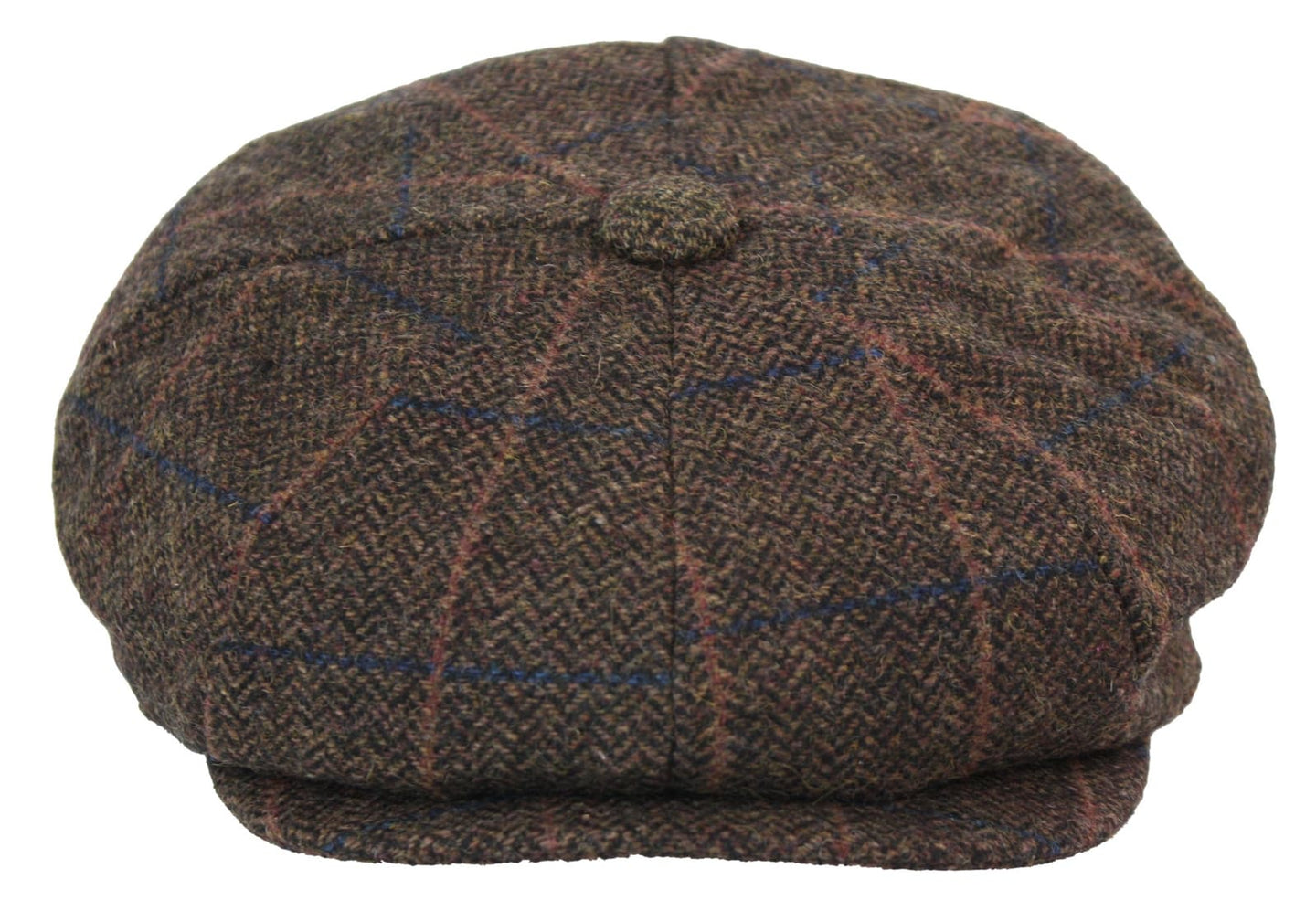 Herrhatt i vintage-tweed med Peaky Blinders-motiv