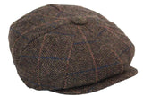 Herrhatt i vintage-tweed med Peaky Blinders-motiv