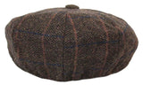 Herrhatt i vintage-tweed med Peaky Blinders-motiv