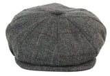 Herrhatt i vintage-tweed med Peaky Blinders-motiv