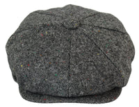 Herrhatt i vintage-tweed med Peaky Blinders-motiv