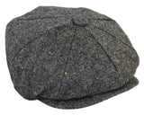 Herrhatt i vintage-tweed med Peaky Blinders-motiv