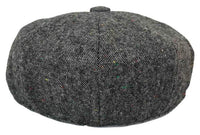 Herrhatt i vintage-tweed med Peaky Blinders-motiv