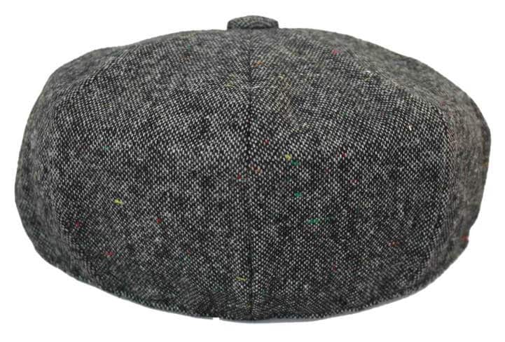 Herrhatt i vintage-tweed med Peaky Blinders-motiv