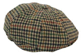 Herrhatt i tweed med 8 paneler