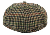 Herrhatt i tweed med 8 paneler