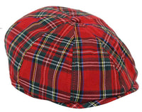 Herrhatt i tweed med 8 paneler