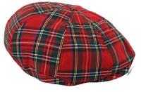 Herrhatt i tweed med 8 paneler