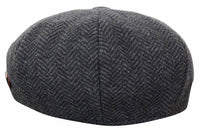 HT6316 - Herr Fiskbensmönstrad Tweed Peaky Blinders Hatt