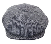 HT6316 - Herr Fiskbensmönstrad Tweed Peaky Blinders Hatt