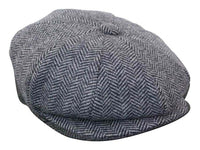 HT6316 - Herr Fiskbensmönstrad Tweed Peaky Blinders Hatt