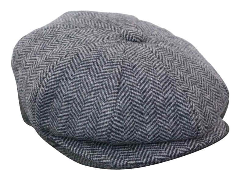 HT6316 - Herr Fiskbensmönstrad Tweed Peaky Blinders Hatt