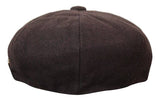 HT6363 - Herr Vintage Tweed Newsboy Peaky Blinders Keps - Brun/Vin