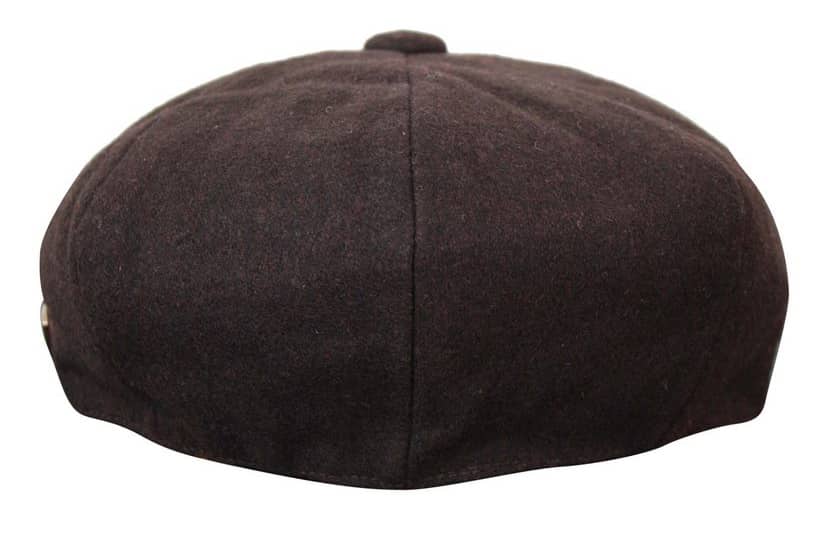 HT6363 - Herr Vintage Tweed Newsboy Peaky Blinders Keps - Brun/Vin