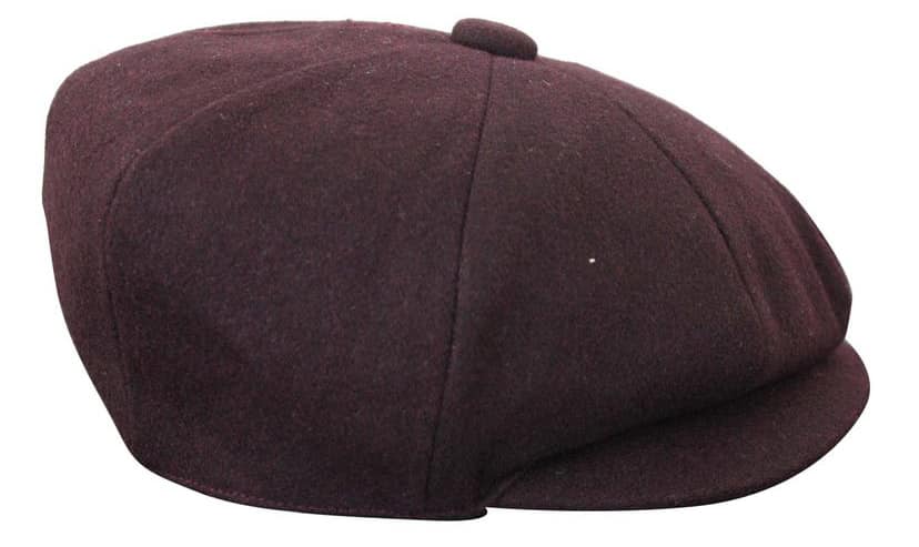 HT6363 - Herr Vintage Tweed Newsboy Peaky Blinders Keps - Brun/Vin