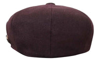HT6363 - Herr Vintage Tweed Newsboy Peaky Blinders Keps - Brun/Vin