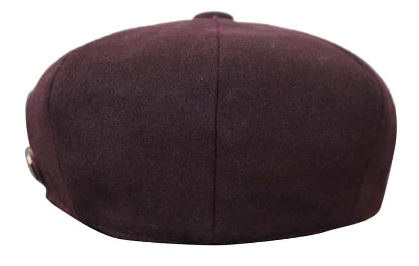 HT6363 - Herr Vintage Tweed Newsboy Peaky Blinders Keps - Brun/Vin