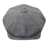 HT6364 - Herr Fiskbensmönstrad Tweed Newsboy Peaky Blinders Hatt