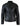Äkta Läder Slim Fit Kort Herr Biker Racing Jacka Randiga Ärmar Blixtlås