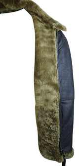 Herr Brun Original RAF Fårskinnspilotjacka Klassisk Brun Ingefära