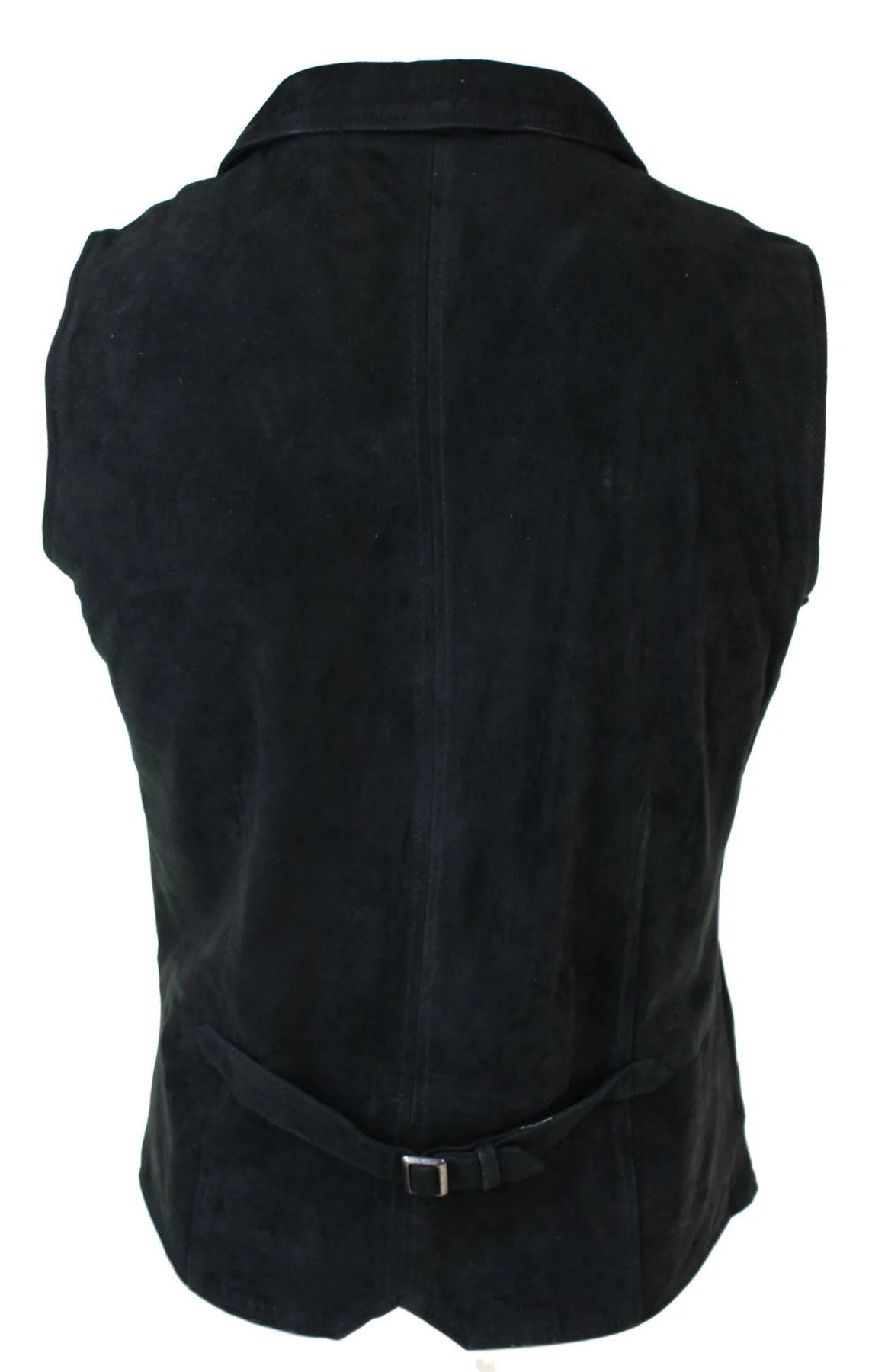 Herrväst i äkta mocka, svart, elegant casual, vintage, retro