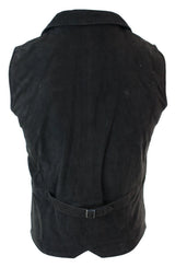 Herrväst i äkta mocka, brun, elegant casual, vintage, retro