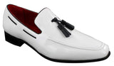 Herr Slip-On Lack Glänsande Tofs Loafers Läder Smart Casual