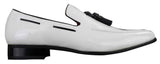 Herr Slip-On Lack Glänsande Tofs Loafers Läder Smart Casual