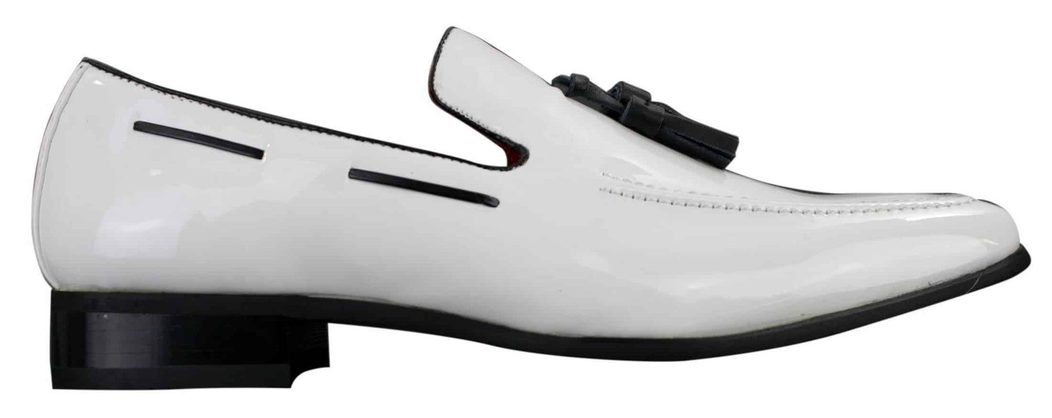 Herr Slip-On Lack Glänsande Tofs Loafers Läder Smart Casual