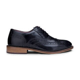 Barn Pojkar Äkta Läder Brogues Snörade Eleganta Formella Vintage Klassiska Peaky