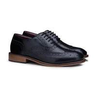 Barn Pojkar Äkta Läder Brogues Snörade Eleganta Formella Vintage Klassiska Peaky