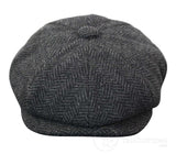 Barn Peaky Blinders Newsboy Tweed Fiskbensmönstrad 8 Panel Hatt