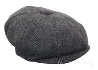 Barn Peaky Blinders Newsboy Tweed Fiskbensmönstrad 8 Panel Hatt