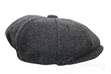 Barn Peaky Blinders Newsboy Tweed Fiskbensmönstrad 8 Panel Hatt